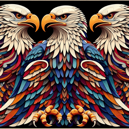 Wildlife Wings – Digital Eagle Illustration
