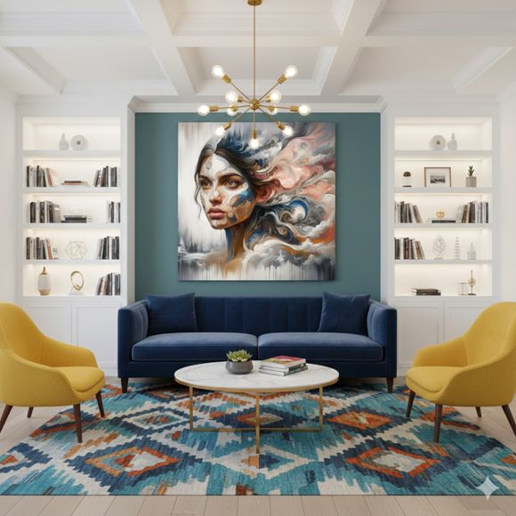 Muses of Flow – Contemporary Abstract Portrait Collection