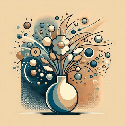 Ethereal Bloomscape in Ceramic 