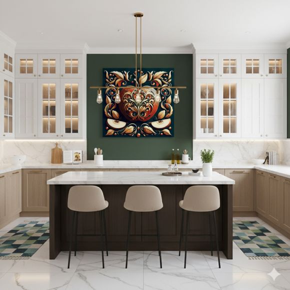 Culinary Aesthetics – Ornamental Apple Art Inspired by Botanical and Gastronomic Design