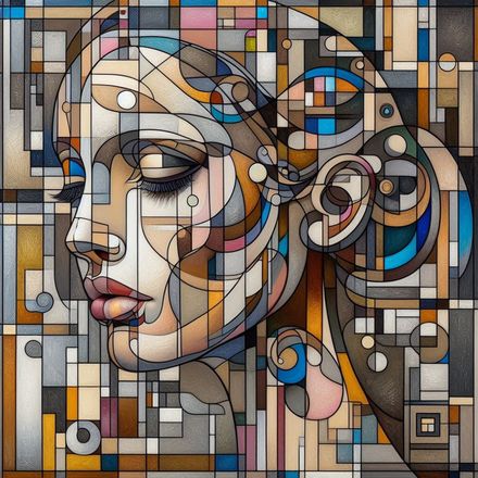 Muses and Modern Portraits – Contemporary Digital Faces in Geometric Harmony