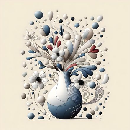 Ethereal Bloomscape in Ceramic 