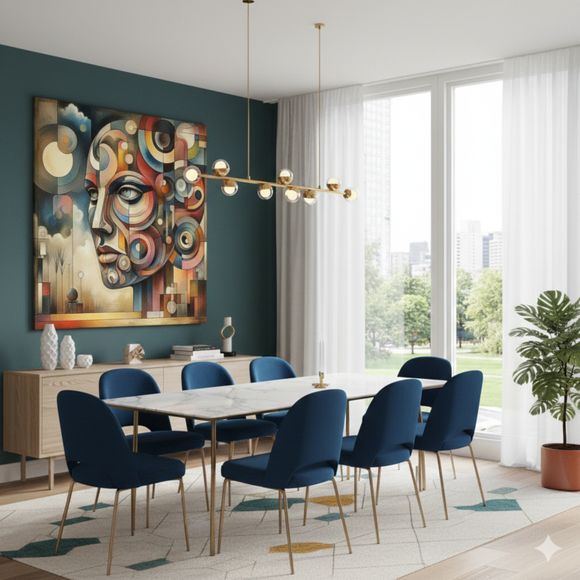 Geometric Identity – Contemporary Abstract Portrait Art