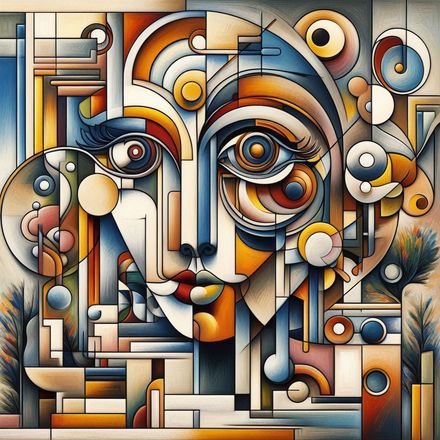 Geometric Identity – Contemporary Abstract Portrait Art