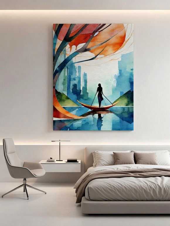 “Floating Horizons — Urban Watercolor Dreams”