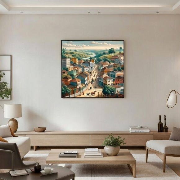 Countryside Colonial Horizon – Pastoral Townscape