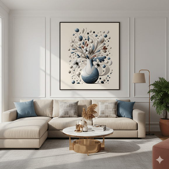 Ethereal Bloomscape in Ceramic 