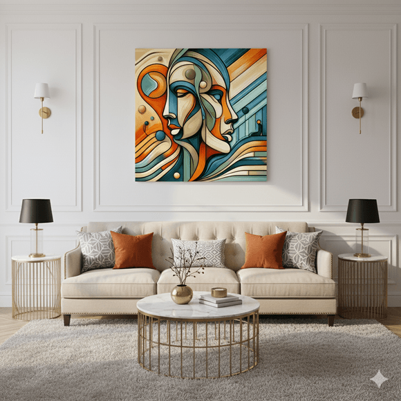 Muses &amp; Modern Portraits — AI-Crafted Faces in Contemporary Abstraction