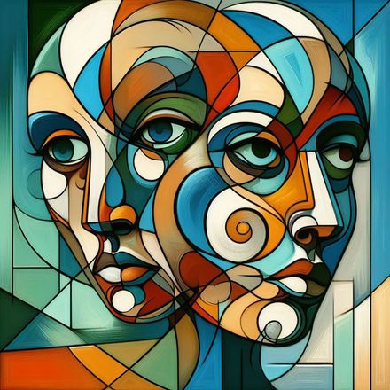 Muses &amp; Modern Portraits — AI-Crafted Faces in Contemporary Abstraction