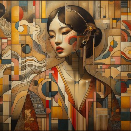 Muses and Modern Portraits – Contemporary Digital Faces in Geometric Harmony