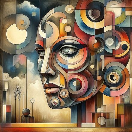 Geometric Identity – Contemporary Abstract Portrait Art