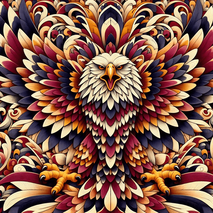Wildlife Wings – Digital Eagle Illustration