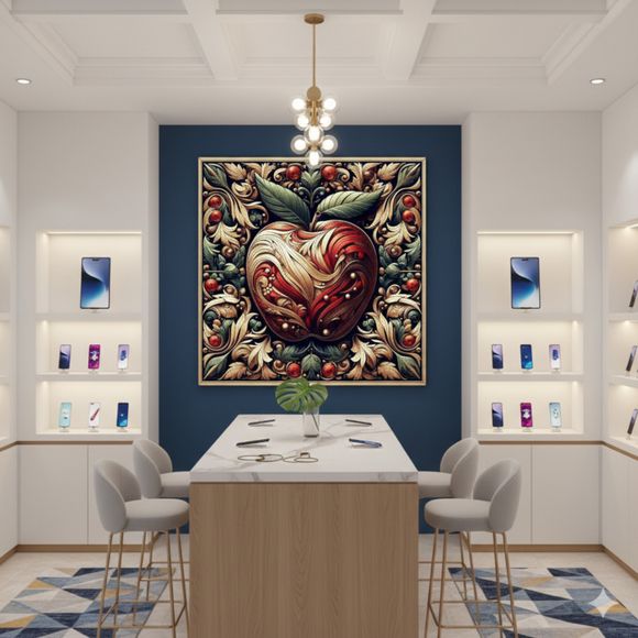 Culinary Aesthetics – Ornamental Apple Art Inspired by Botanical and Gastronomic Design