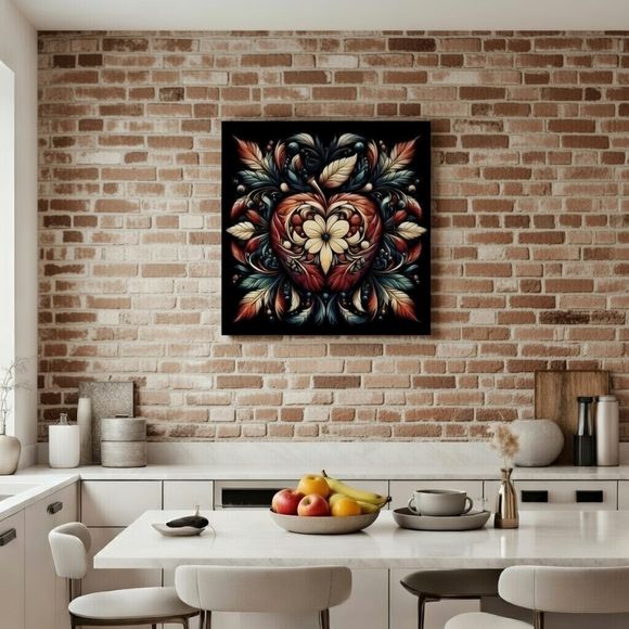 Ornamental Apple – Baroque Digital Art Composition