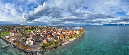 Panorama über Saint-Prex im Frühling