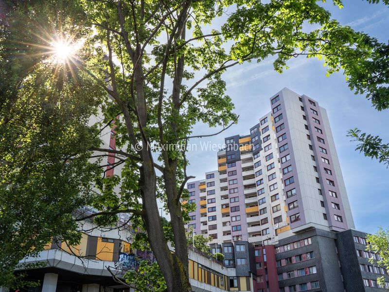 Ihme-Zentrum in Hannover mit Sonne