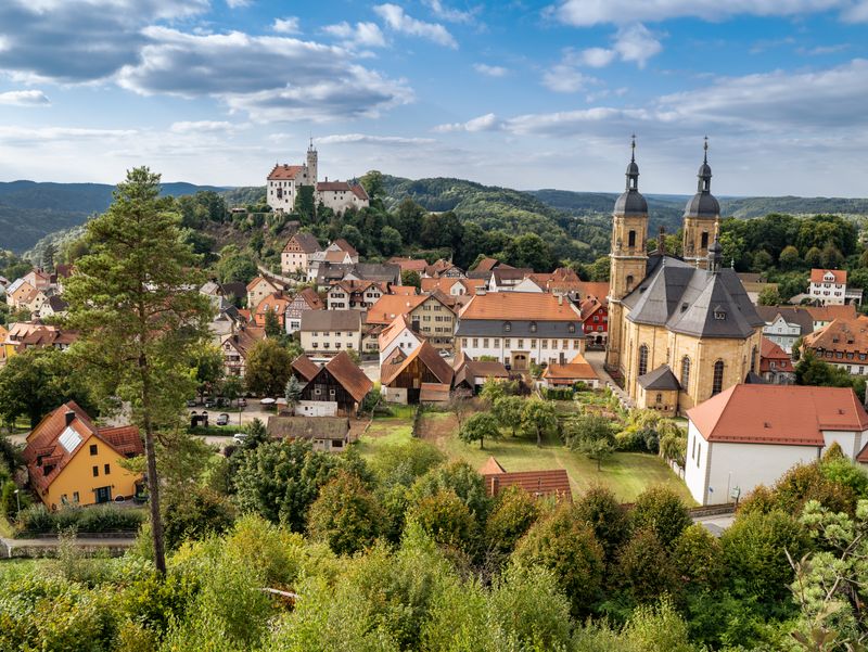 Blick auf Gößweinstein in Franken
