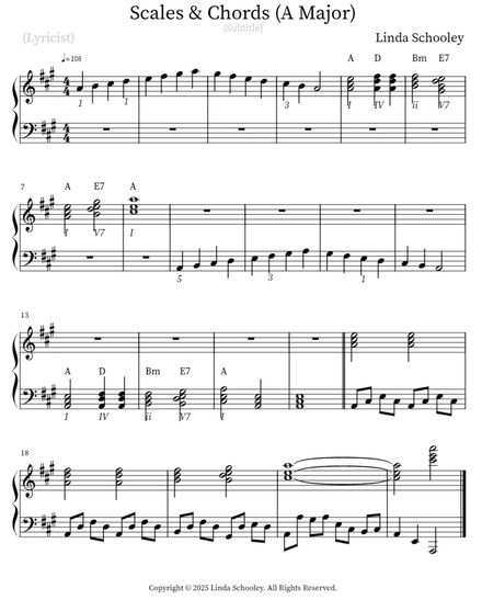 Scales &amp; Chords (A Major)