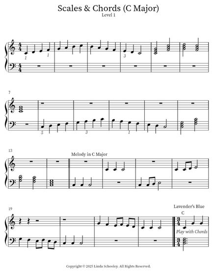 Scales &amp; Chords (C Major)