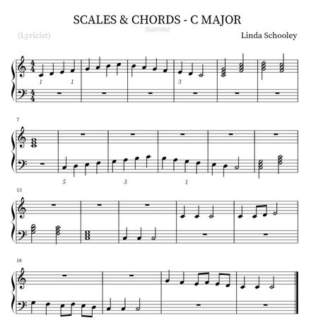 SCALES &amp; CHORDS - C MAJOR