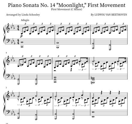Piano Sonata (Moonlight Sonata) - Beethoven