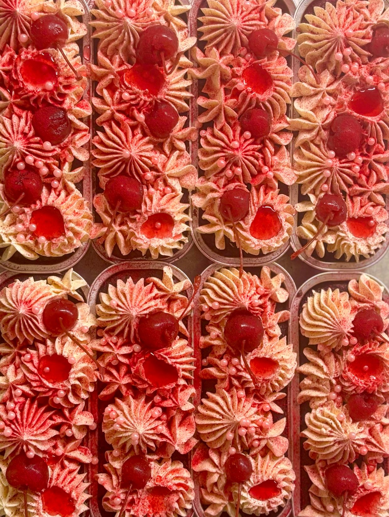 Cherry Vanilla Mini Cakes