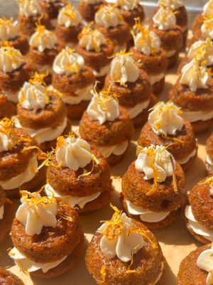 mini carrot cake bites