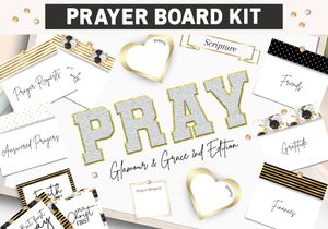 Printable  Gold Prayer Board Kit 