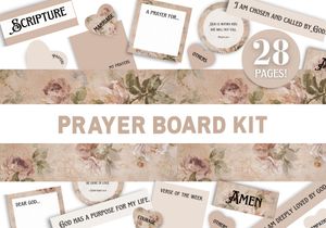 Printable Prayer Board Kit - Vintage Style