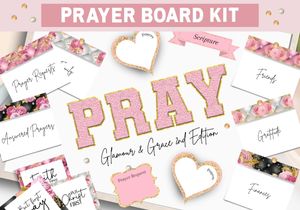Printable Pink Prayer Board Kit 