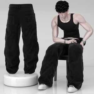 Pattern Jeans