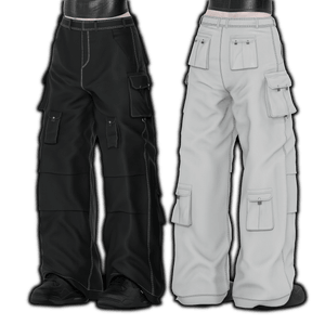 Pleated Cargo Pants