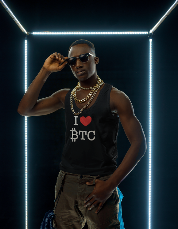 Crypto Fashion | I &lt;3 BTC Staple Tanktop