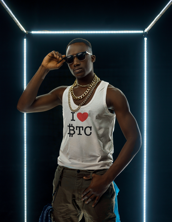 Crypto Fashion | I &lt;3 BTC Staple Tanktop