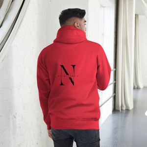  Unisex Hoodie –NICKIVIBES black signature logo placed on back- Multiple Colours