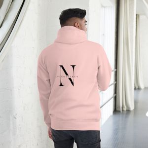 Unisex Hoodie-NICKIVIBES black signature logo placed on back-Multiple colours