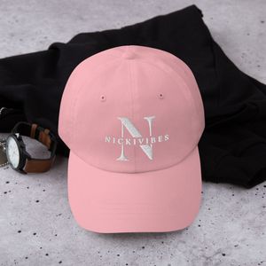 NICKI VIBES Exclusive One‑Size Cap – white Logo Embroidery