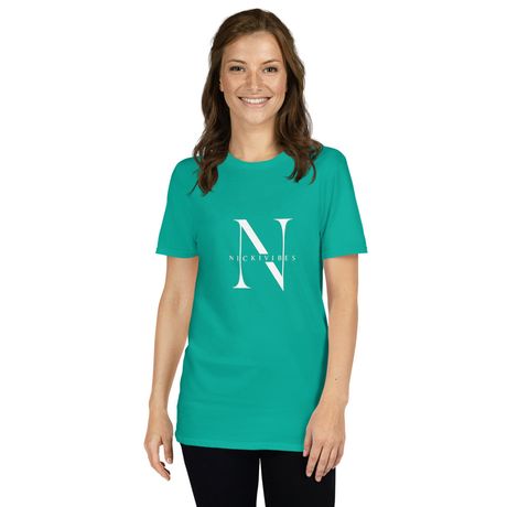 NICKIVIBES -Signature T Shirt featuring her white signature logo on the front
