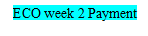 ECO Wk 2 Payment