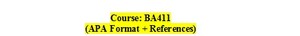 BA 411 Final Project Training Need Assessment ( BA411 Final Project )