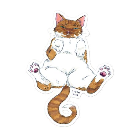 Weird Cat Nap (Orange) - Sticker