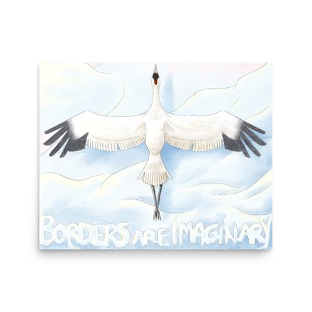 Borders Are Imaginary - Large Print