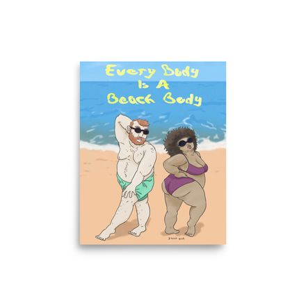 Every Body Is A Beach Body - Print