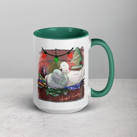 Winter Pigeons - Mug