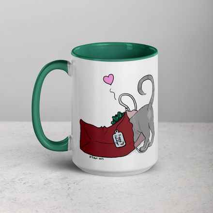 Chritsmas Cat Butt - Mug