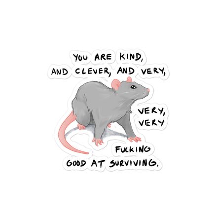 Be As The Rat - Sticker