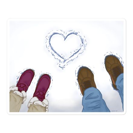 Snow Heart - Sticker