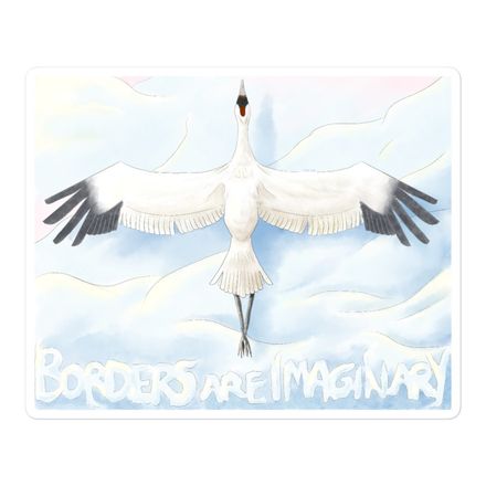 Borders are Imaginary - Sticker