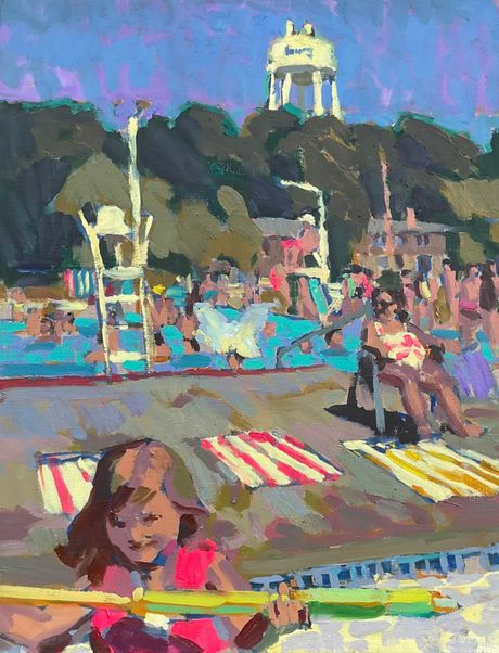 Violet at the Pool