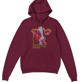 Cow Hoodie on Maroon